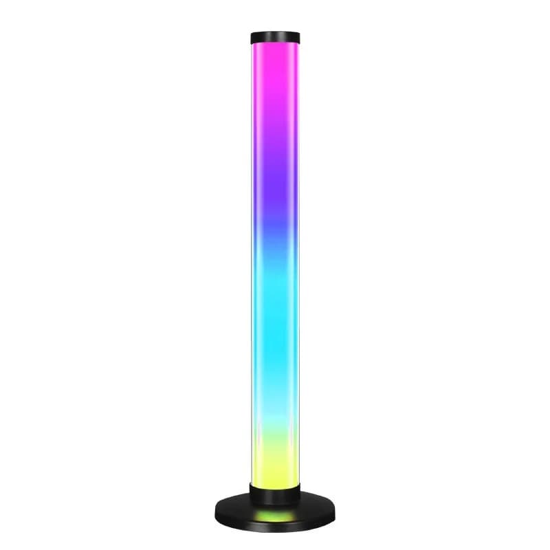 360-stupňová RGB atmosférická lampa reagujúca na zvuk, USB stolná lampa