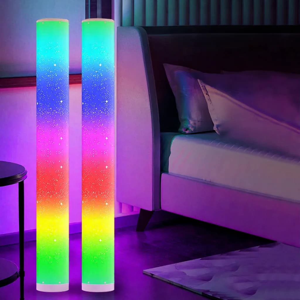 RGB LED stojacia lampa s hviezdným efektom a diaľkovým ovládaním