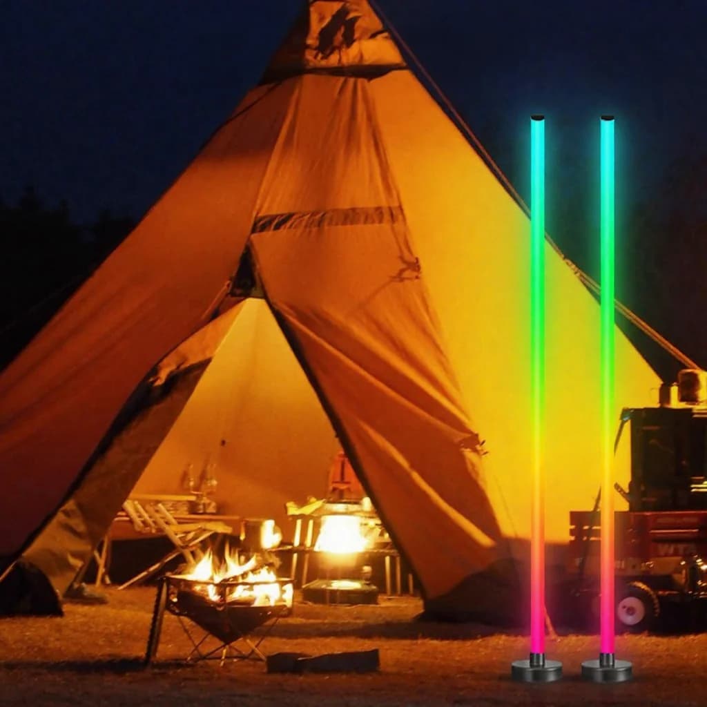 RGB stojaca lampa so synchronizáciou hudby, 360° žiarenie, ovládanie cez aplikáciu pre gaming