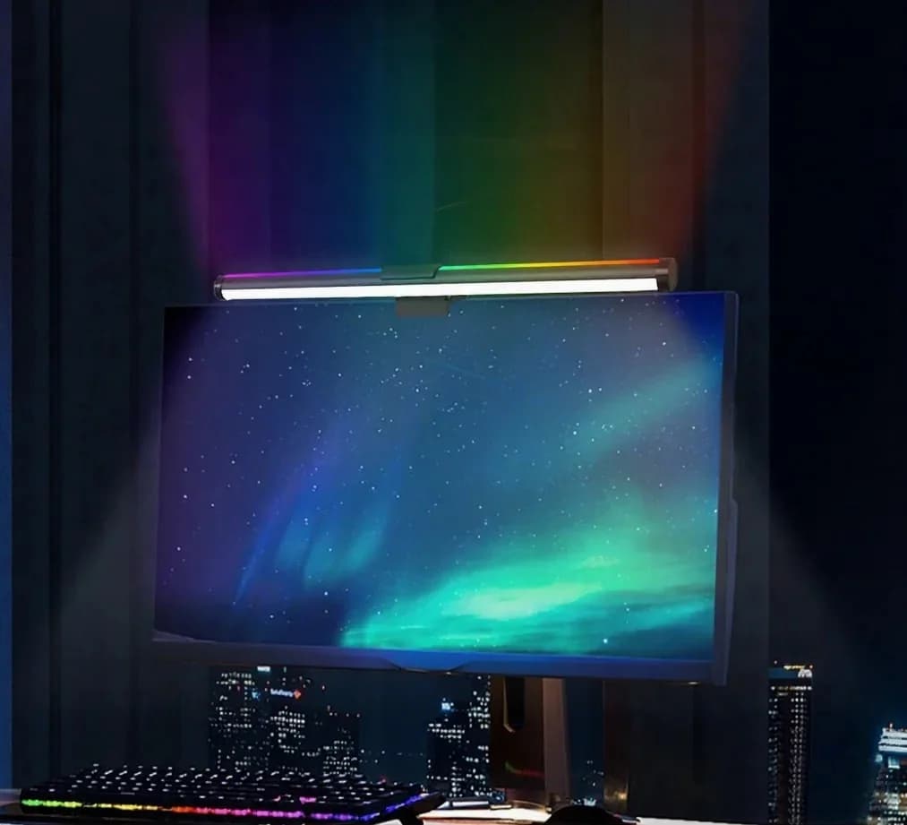 LED svetelná lišta na monitor, USB lampička na obrazovku pre pracovný stôl