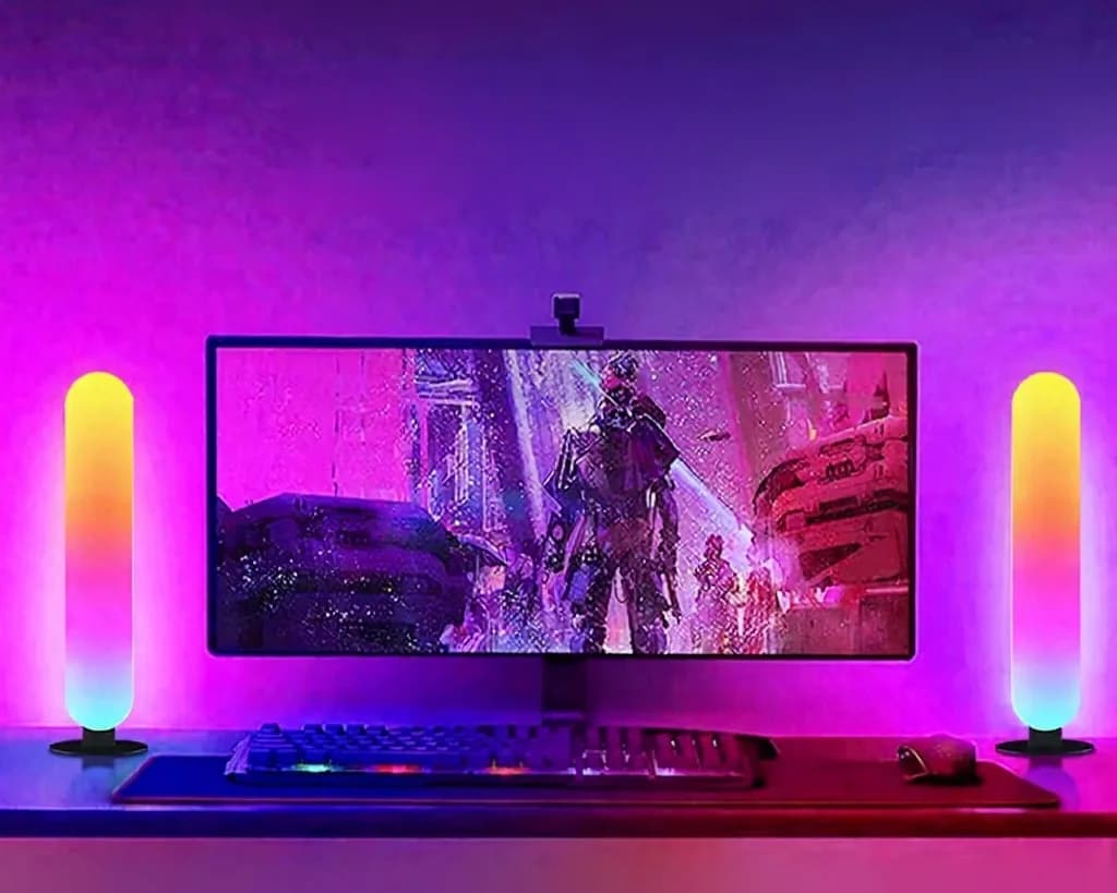 RGB LED ambientné osvetlenie s Bluetooth synchronizáciou hudby a ovládaním cez aplikáciu