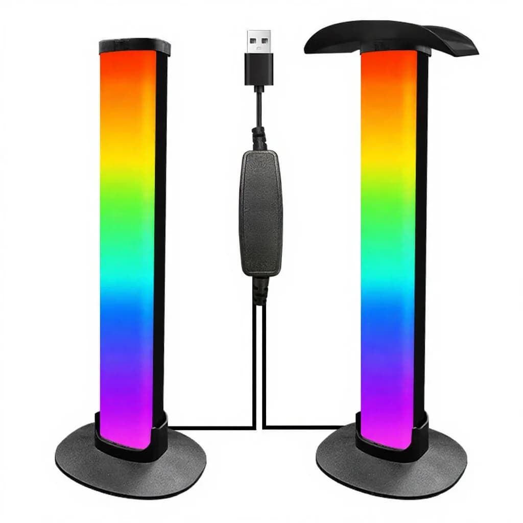 RGB herná atmosférická lampa so stojanom na slúchadlá a synchronizáciou zvuku