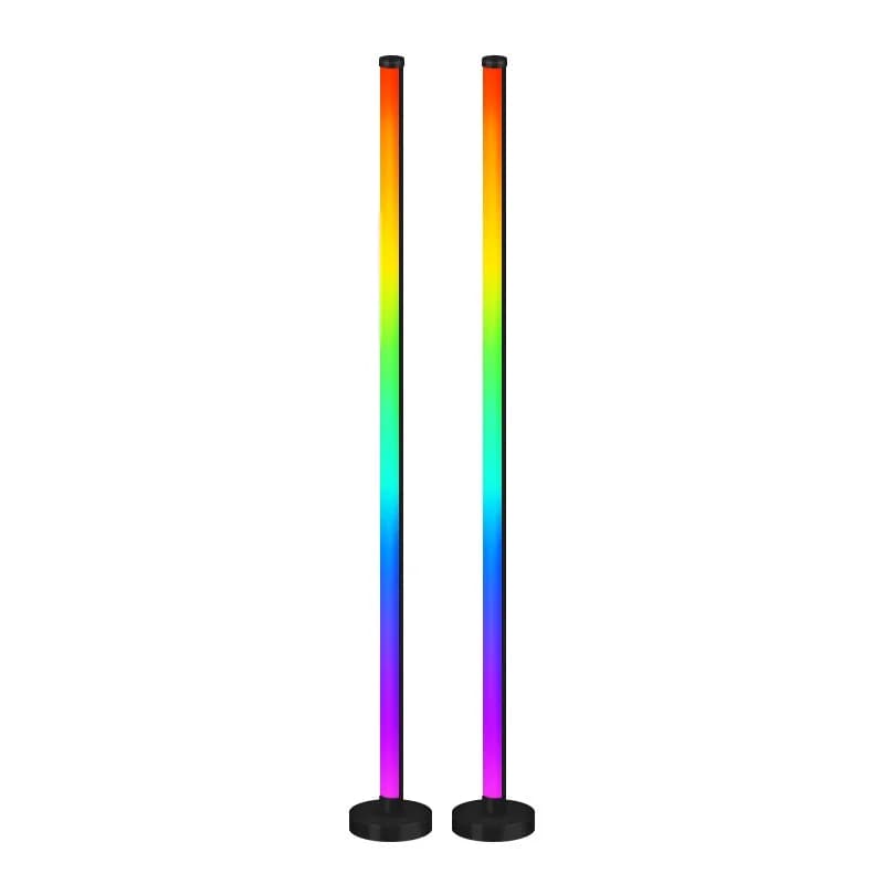RGB stojaca lampa so synchronizáciou hudby, ovládaním cez aplikáciu a diaľkový ovládač