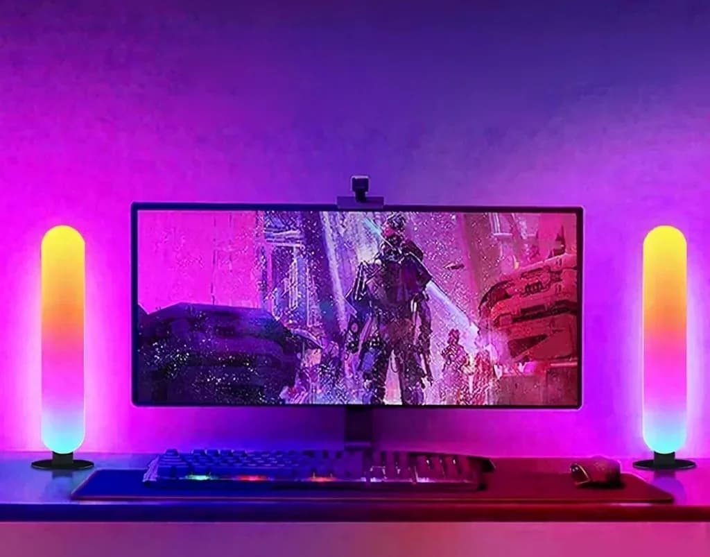 RGB LED ambientné osvetlenie s Bluetooth synchronizáciou hudby a ovládaním cez aplikáciu