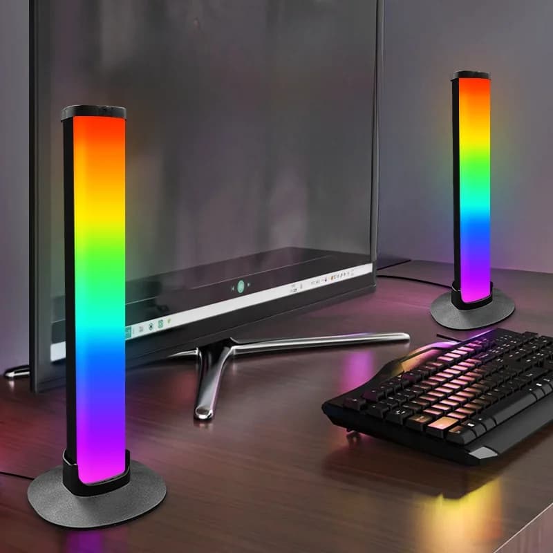 RGB herná atmosférická lampa so stojanom na slúchadlá a synchronizáciou zvuku