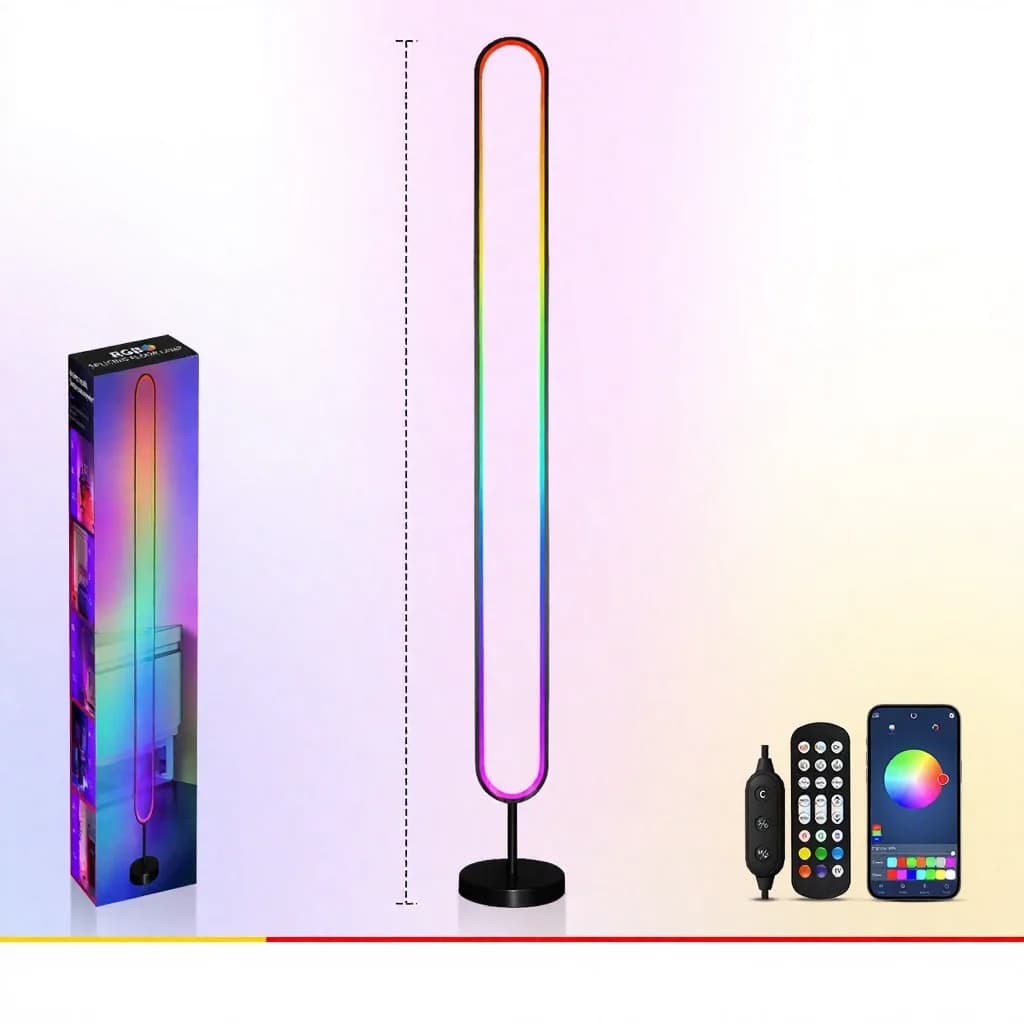 RGB LED atmosférické svetlo aktivované zvukom s ovládaním cez aplikáciu