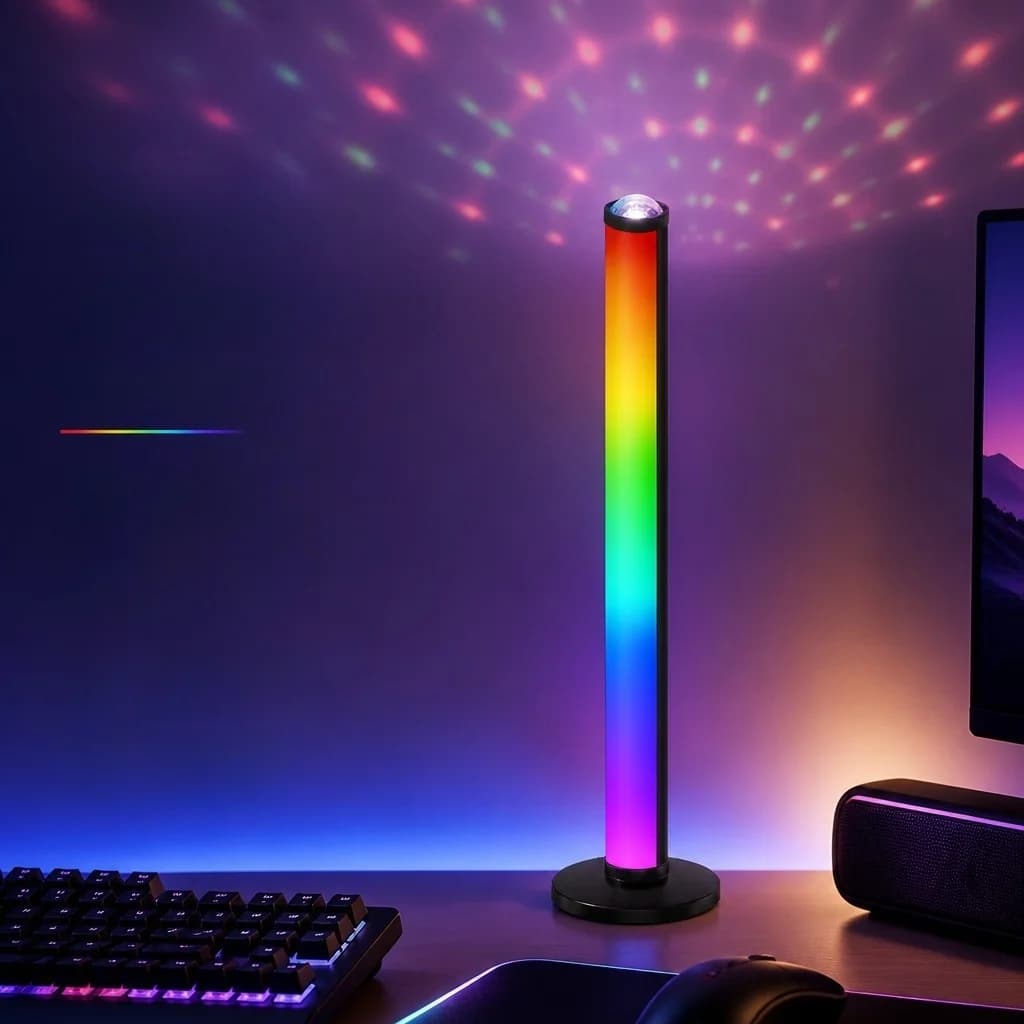 RGB projekčná atmosférická lampa so synchronizáciou hudby a diaľkovým ovládaním
