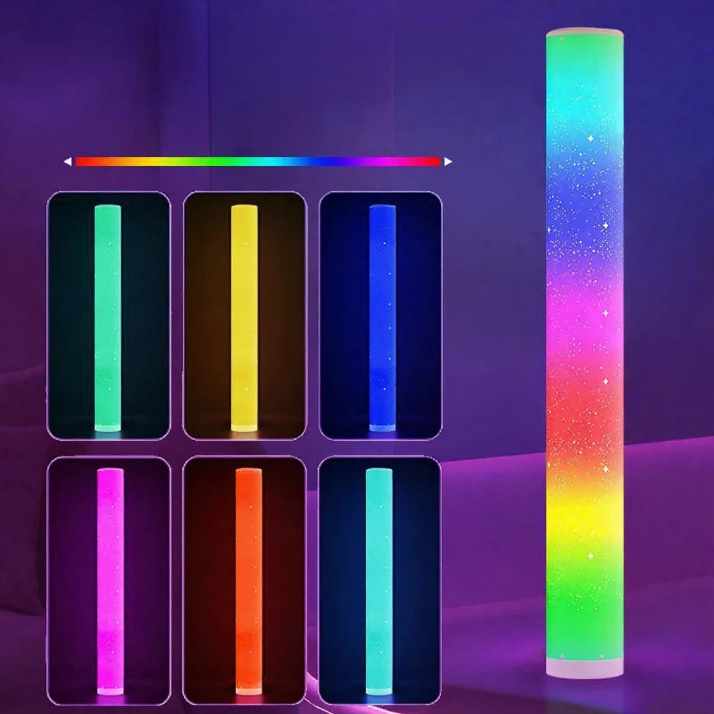 RGB LED stojacia lampa s hviezdným efektom a diaľkovým ovládaním