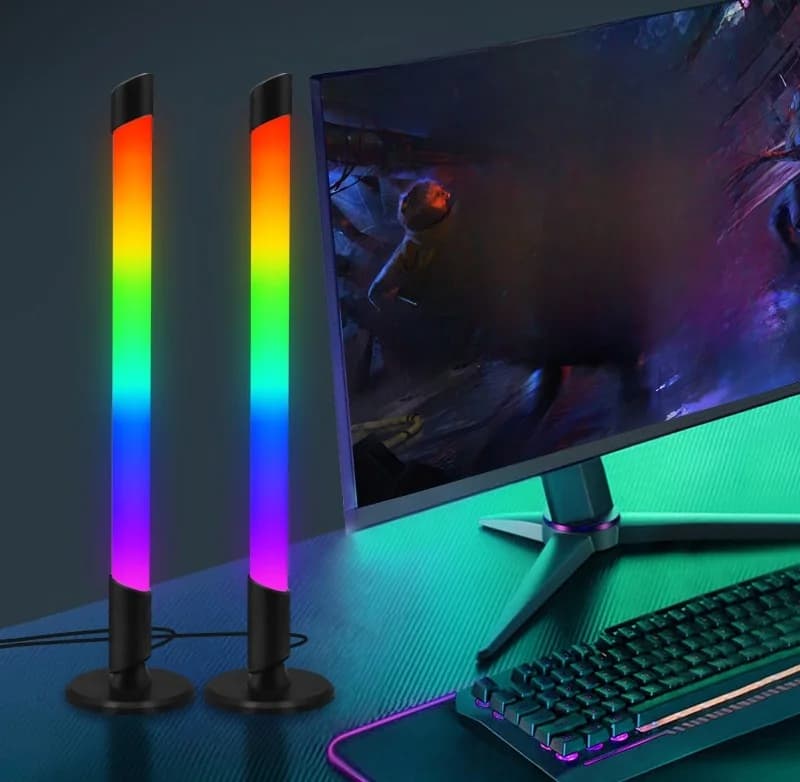 USB RGB atmosférické svetlo so synchronizáciou hudby pre stolný gaming