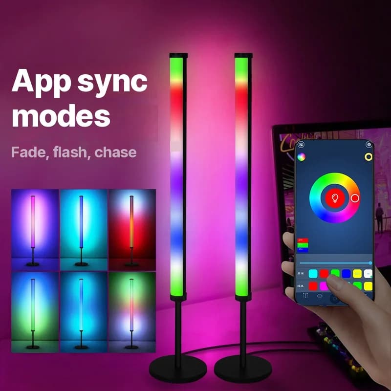 RGB LED stolná atmosférická lampa so synchronizáciou hudby a ovládaním cez aplikáciu