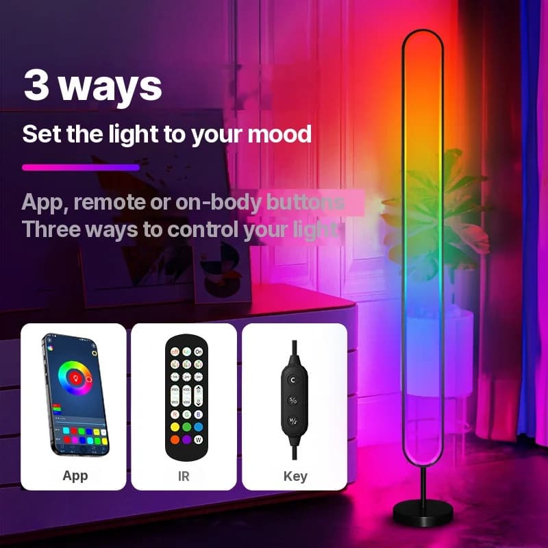 RGB LED atmosférické svetlo aktivované zvukom s ovládaním cez aplikáciu