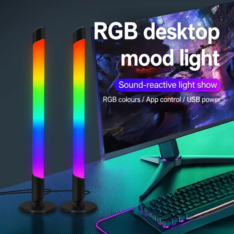 USB RGB atmosférické svetlo so synchronizáciou hudby pre stolný gaming