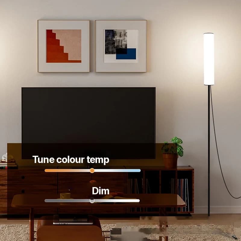 Nastaviteľná LED stojacia lampa s trojnožkou a tromi režimami farieb