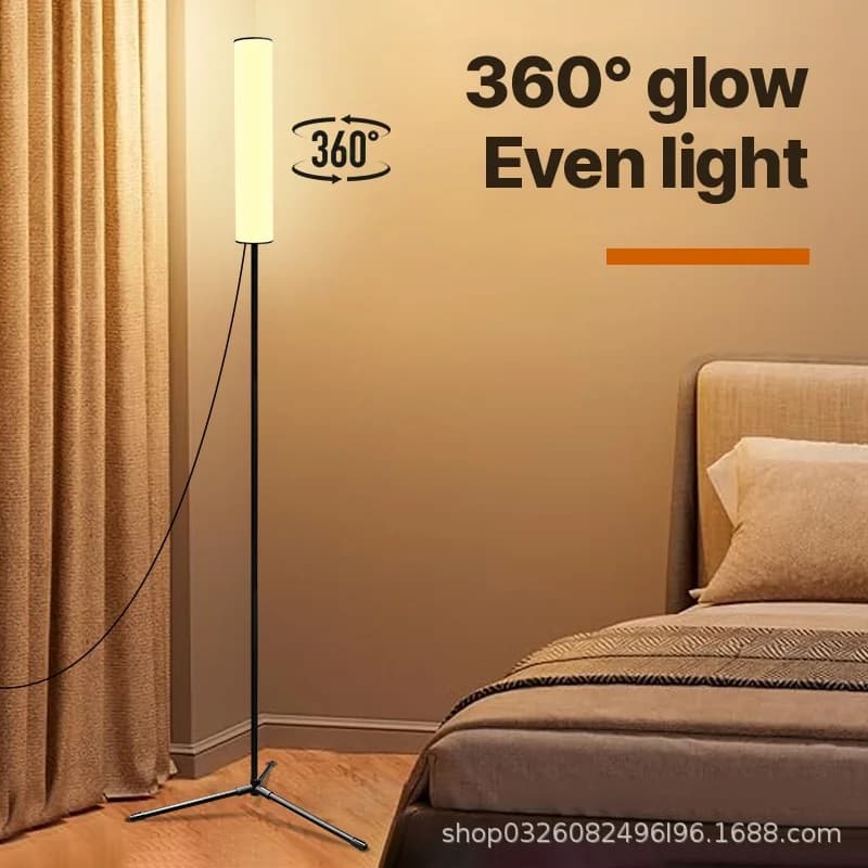 Nastaviteľná LED stojacia lampa s trojnožkou a tromi režimami farieb