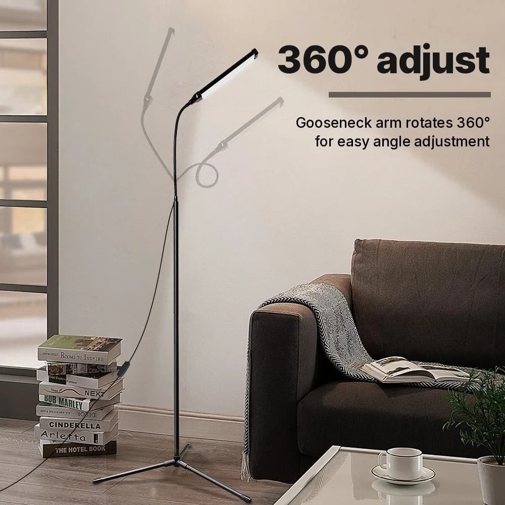 Podlahová lampa napájaná z USB s trojnožkou a tromi režimami farieb