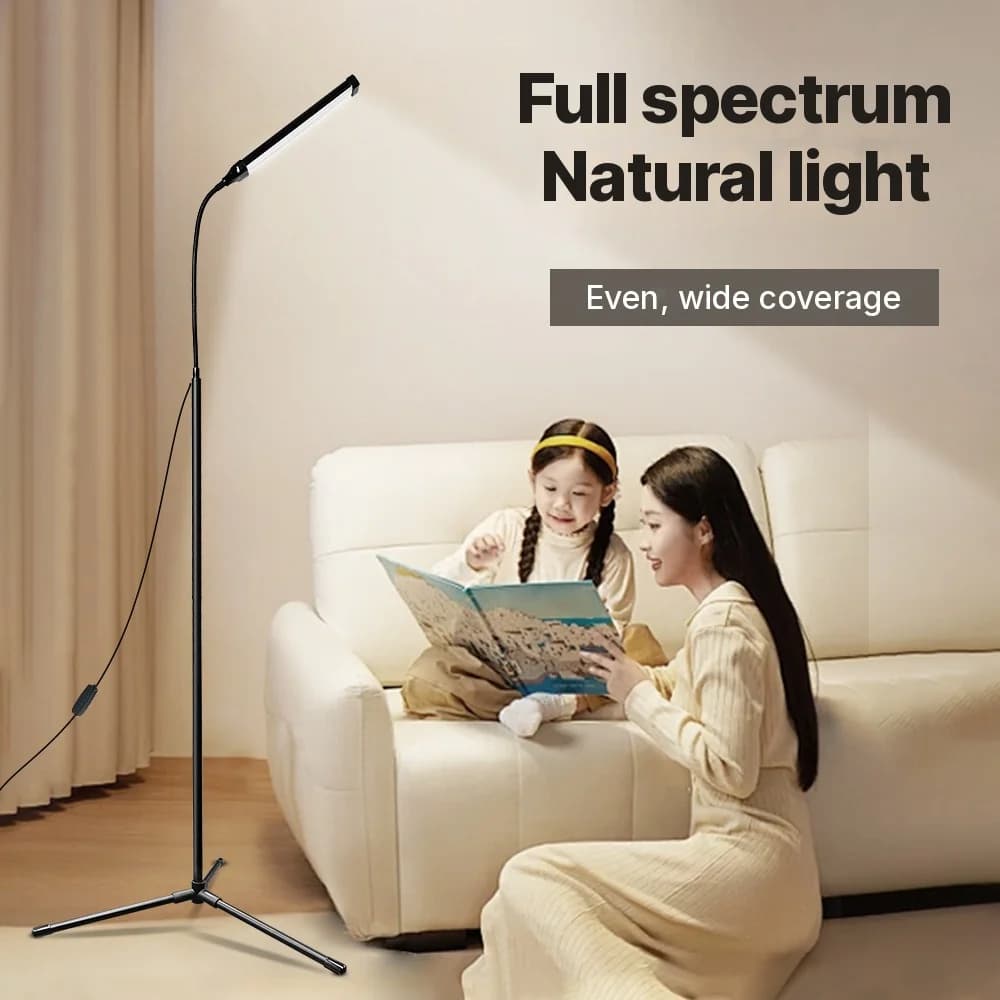 Podlahová lampa napájaná z USB s trojnožkou a tromi režimami farieb