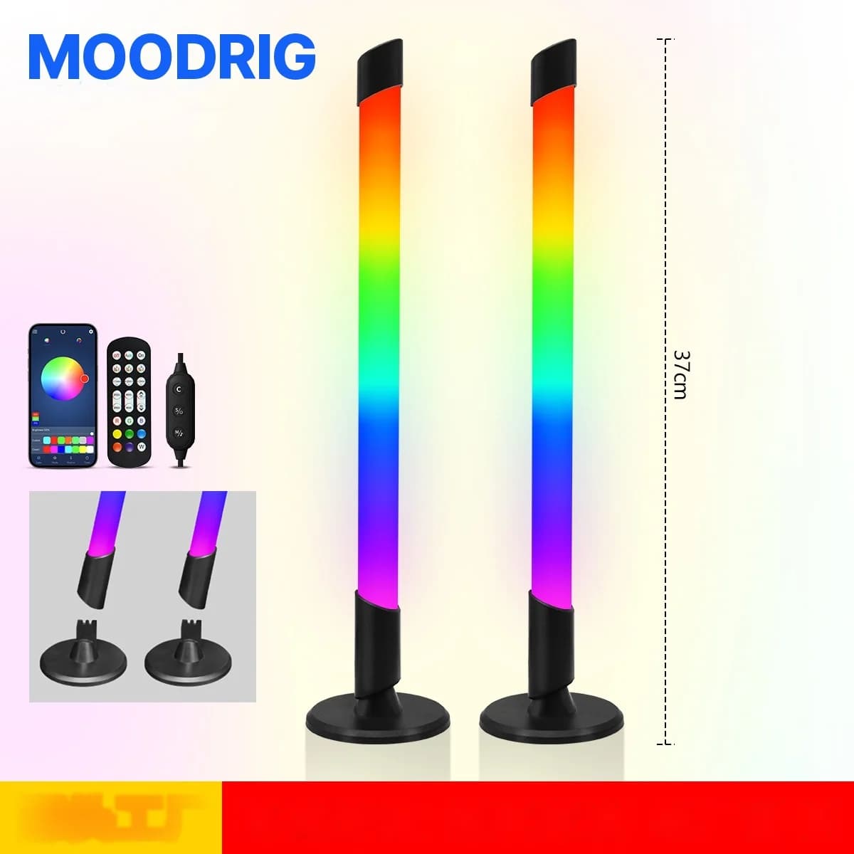 USB RGB atmosférické svetlo so synchronizáciou hudby pre stolný gaming