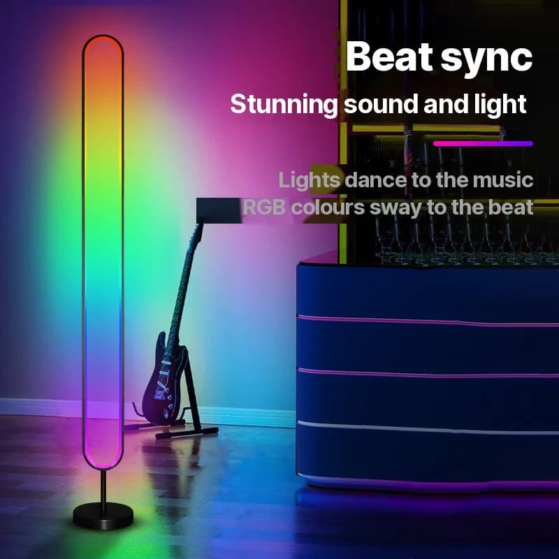 RGB LED atmosférické svetlo aktivované zvukom s ovládaním cez aplikáciu