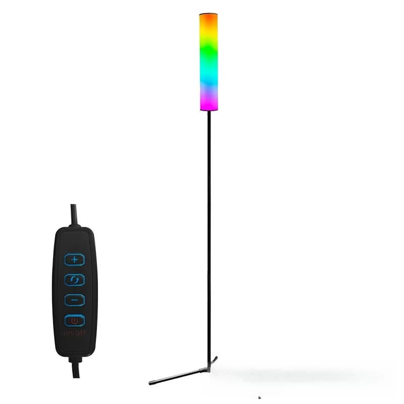 Nastaviteľná LED stojacia lampa s trojnožkou a tromi režimami farieb