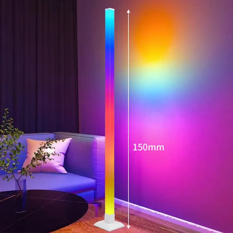 RGB inteligentná stojacia lampa so synchronizáciou hudby a LED svetlom ovládaným cez aplikáciu