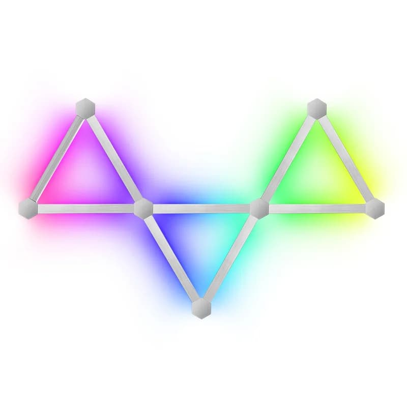 Inteligentné RGB LED nástenné svetlá s možnosťou spájania, ovládaním cez aplikáciu a synchronizáciou hudby