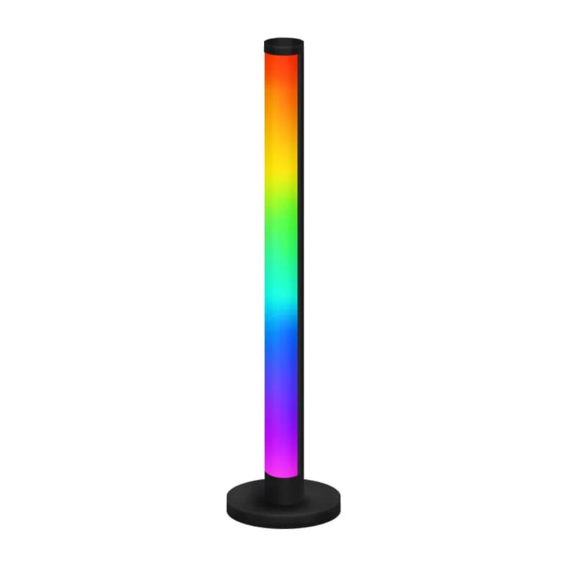 RGB LED stolná lampa reagujúca na zvuk s ovládaním cez aplikáciu